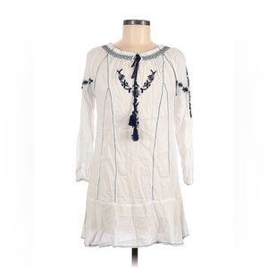 Neiman Marcus Tunic Embroidered Dress